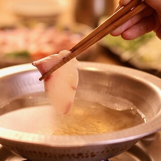 鰤しゃぶ付きコースが人気♪飲放付きコースは4,000円～♪