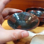 心粋厨房 獬 - 好きな形の盃で・・。