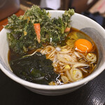 みのがさ - 春菊天そば＠税込530円＋生玉子＠税込80円