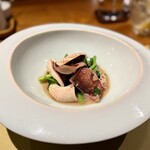 中国懐石×wine Chinese恵泉 - 自家製乾燥スルメイカとのらぼう菜の台湾風強火炒め。