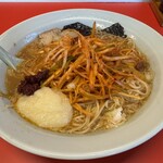 ラーメンショップとんこう - 朝ラーメンに別注辛ネギとおろしにんにくをたっぷりのせて　　2026/1/6