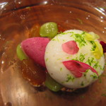 ラ クープ ドール - デザート”マスカットとピオーネのソルベ”