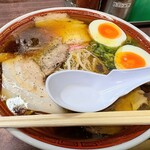 天神そば - 5番「大盛玉子入り」