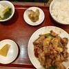 福龍酒家 - 定食ランチD・骨付き鶏モモ肉とじゃが芋のぴり辛煮800円