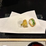 串揚げさとう - 菜の花と太刀魚