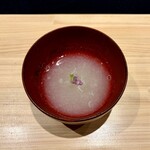 串揚げさとう - 新玉ねぎのすりながし
