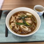 石臼粗挽き 手打そば 幻庵 - かしわそば