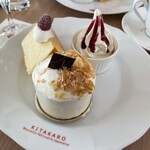 北菓楼 - ケーキセット(スノーマウンテン)¥1,250