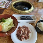山麓館農場レストラン - 料理写真:ジンギスカンセット