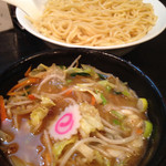 Taishoukemmaruichi - 野菜つけ麺(あつもり)Warm Dipping Noodles with Stir Fried Vegetables at Taishoken Maruich, Shinjuku South East