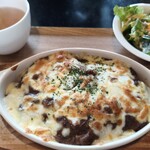 手焼きコーヒーの店 新湖月 - 焼きカレーセット1,100円(税込み)
