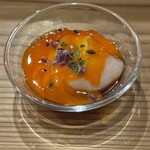 焼鳥高しま - 鶏のユッケ