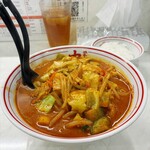 蒙古タンメン中本 - 料理写真:スープカレー麺2倍、プチライス。

お気に入りのスープカレー麺キター(((o(*ﾟ▽ﾟ*)o)))
いやー相変わらず美味しかった( ^ω^ )❤️
次は3倍にしてみようかな。