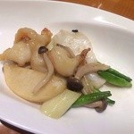 大海老と根菜の炒め物（5000円コース）