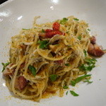 YAICHIRO - シラスとホタルイカのペペロンチーノ　（細パスタにて）