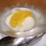 銀座アスター - フルーツジュレの杏仁豆腐（5000円コース）