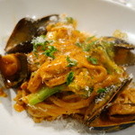 YAICHIRO - ムール貝のアメリケーヌソース（細パスタにて）