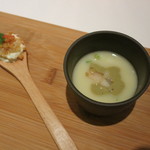 リストランテ サクラ - ＜2015年1月＞蕪と鮑、その肝　毛蟹のクッキアイオ