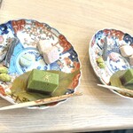 立礼茶席 SAHARI - 干菓子特製プレート