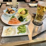お食事処うえた - 晩酌セット1320円