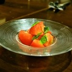 カルネリーナ - 2014.10 完熟トマトのサラダ（400円）