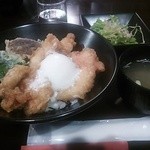 有り処 - 鶏天丼定食