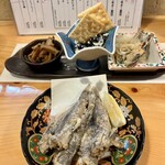 爐端 炎 橫濱店 - 萬菜三色拼盤 　炸美味小魚
