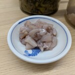 だるまの天ぷら定食 - 塩辛