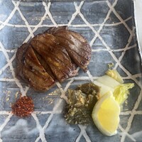 一舞庵 - 牛タン焼き……滅多に食べないし高いよね……って2人とも選びました(笑)