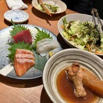 焼とり・ちゃんこ どすこい - ・コース 前菜、サラダ、刺身