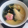 一舞庵 - 料理人さんおすすめの桜鯛と竹の子の茶碗蒸し、銀あん掛け