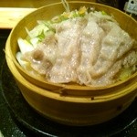 とんかつ いわい - 【2015.02.06】仮面専用ダイエッとんメニュー・豚野菜蒸(時価)アップ