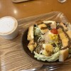 カフェコウボウ - サラダパン&カフェオレ♪