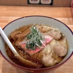 いのちノ中華そば 龍ノ谷 - 海老豚ワンタン中華そば　生醤油　¥1250
