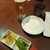 陳家私菜 - 料理写真:生ビール、お通し
