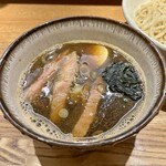 らーめん専門 和心 - 限定：つけそば（350g） つけダレはサラッとした酸味ある魚介ベース
