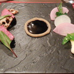 ビストロ ブルゴーニュ - 神奈川県産黒毛和牛フィレ肉のロティ　季節野菜添え