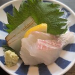 M&Maison KYOTO - イカと鯛のお刺身
