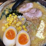 Ramen Daruma Ya - みそバターラーメン＋味玉トッピング