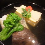 銀座 吉本 - 梅椀（鯛、玉子豆腐、しいたけ）