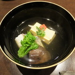 銀座 吉本 - 梅椀（鯛、玉子豆腐、しいたけ）