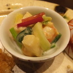 銀座 吉本 - 赤貝なめろう