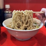 ラーメン二郎 - つけ麺小、にんにく少なめ、アブラ