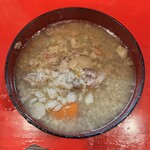 ラーメン二郎 - つけ麺小、にんにく少なめ、アブラ