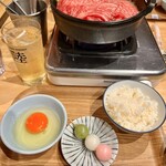 すき焼き 藤もと - ご飯のお代わり無料です