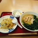 中華居酒屋 東方飯店 - とりタンメン＆チャーハンセット
            