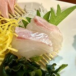 和食居酒屋 赤兵衛 - 刺し盛り4種の真鯛