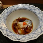 天や - ＜お通し＞:ナマコ酢