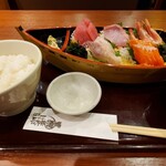 長万部酒場 - お刺身定食¥1,500
