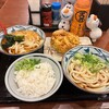 丸亀製麺 - 盛りだくさんの内容　※合計で720円(税込)